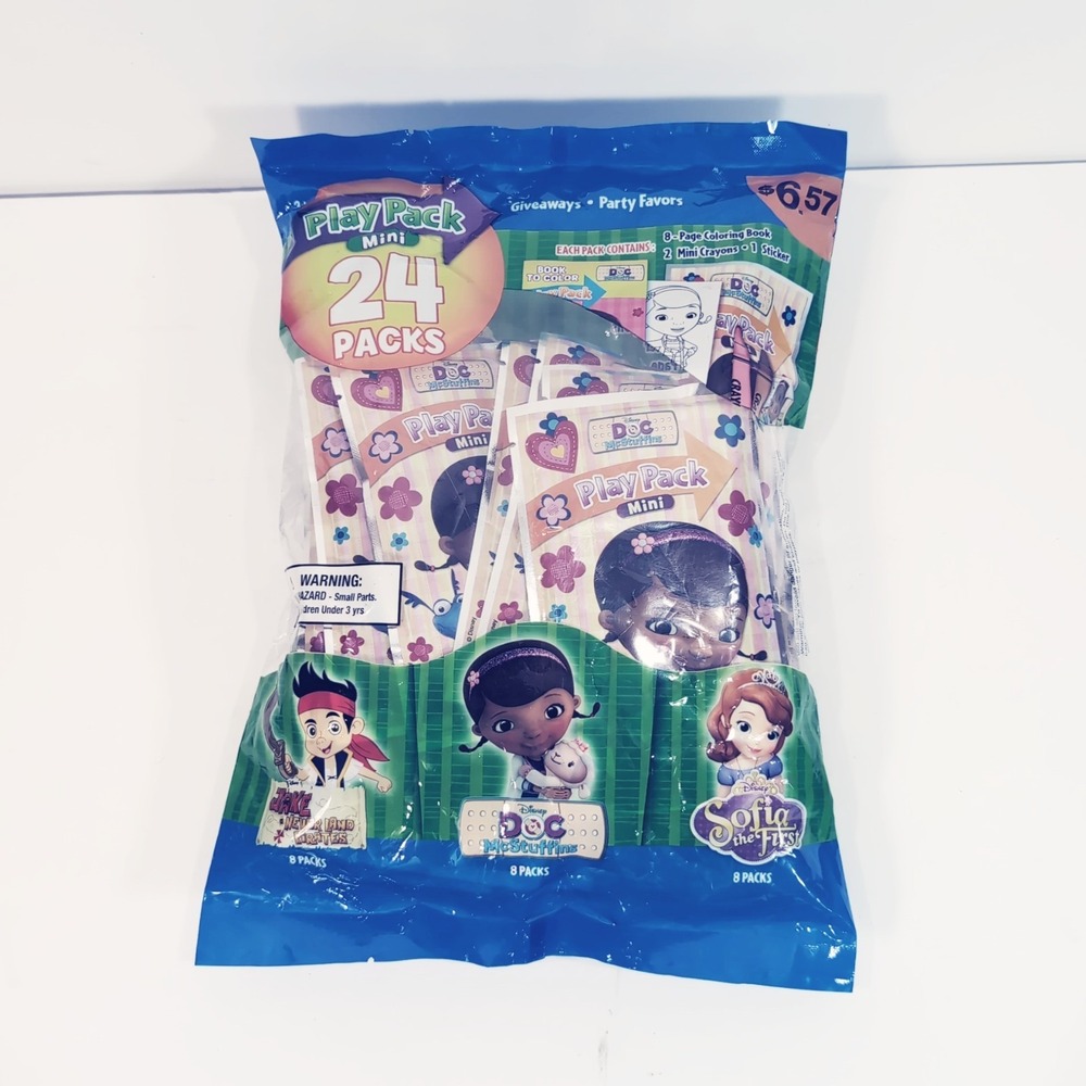 Disney Junior 24-Pack  Doc McStuffins Sofia The First Jake Never Land Coloring